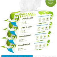 Toallitas para perros con clasificación a la Tierra con certificación USDA 99 % biológica, hipoalergénicas para mascotas para perros y gatos, toallitas de aseo para patas, cuerpo y trasero - BESTMASCOTA.COM