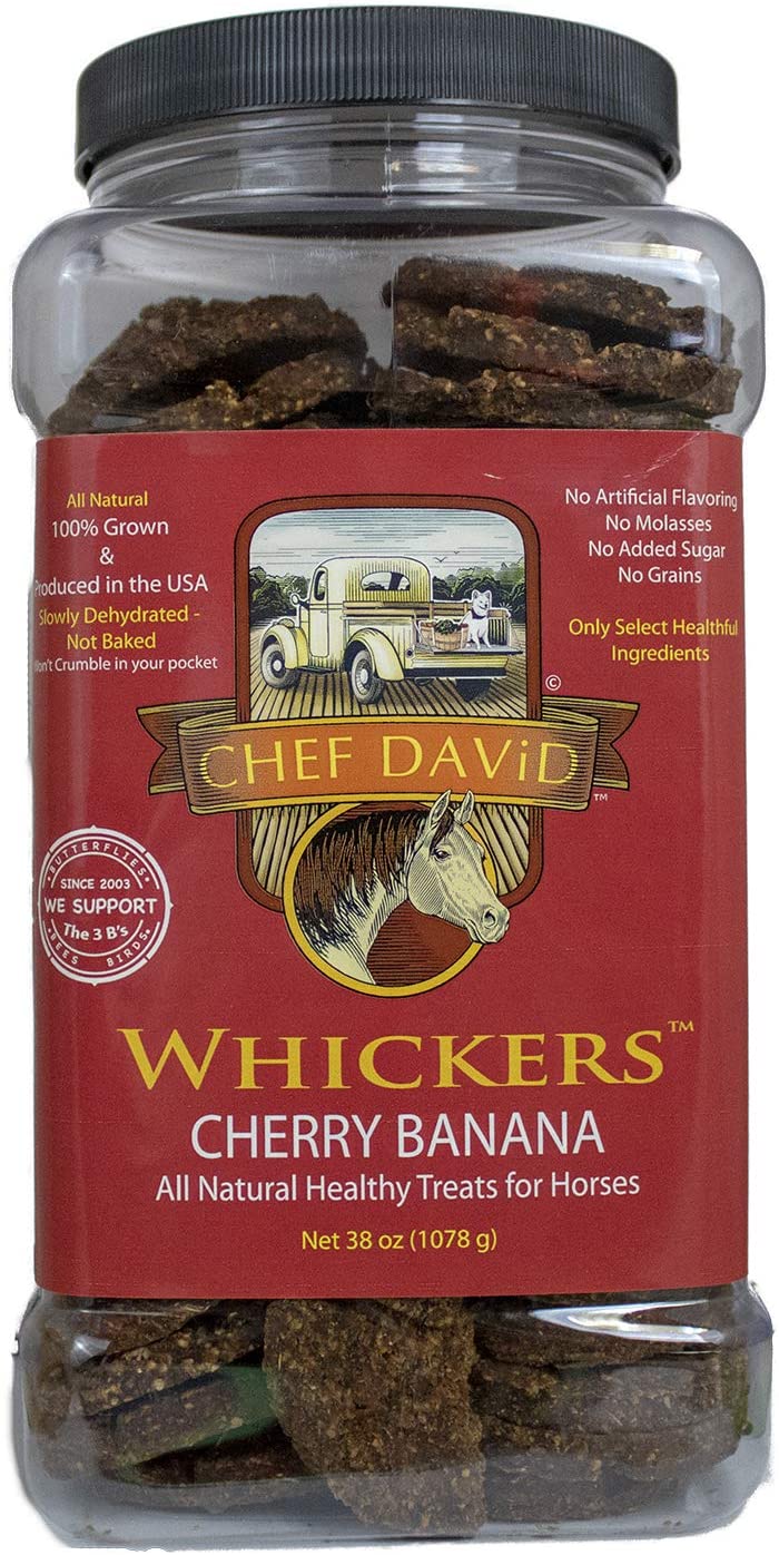 Chef David Whickers – Cherry Banana 38oz Saludables golosinas para caballos - BESTMASCOTA.COM