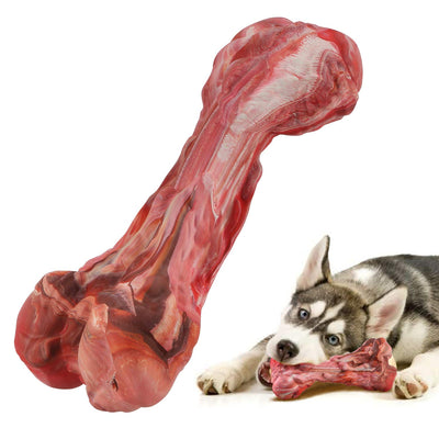 HIKISS Dog Chew Toy for Aggressive Chewers,Dog Toothbrush Chew Toy Stick Non-Toxic Rubber Dog Bone Toy Safe Reduces Boredom - BESTMASCOTA.COM