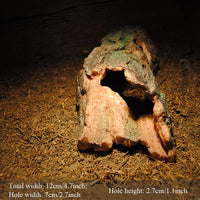 Reptile Hideouts Critter Cavern Critter Cavern Bends - Figura de resina para esconder Plecos Cíclidos arañas lagartos serpientes - BESTMASCOTA.COM