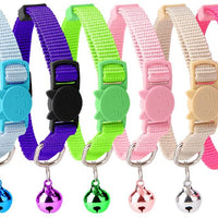 Gato Collar Set 6pcs escindidas con campana de seguridad para Kitty - BESTMASCOTA.COM