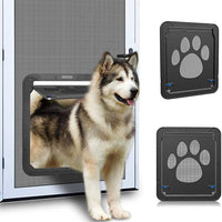 OWNPETS Puerta de pantalla para mascotas, pantalla magnética con cierre automático, puerta negra para puerta pequeña de perro y gato S: 8.0 x 10.0 x 0.3 in/L: 12.0 x 14.0 x 0.4 in - BESTMASCOTA.COM