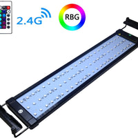 COODIA Parasol de Acuario Iluminación Cambio de Color Control Remoto Regulable RGBW Luz LED para Acuario/Tanque de Peces, Extensible (para Agua Fresca y Salada) - BESTMASCOTA.COM