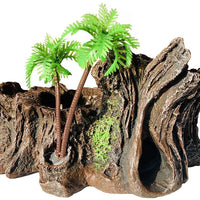 PINVNBY plataforma de resina para reptiles, árbol artificial, tronco, tanque de reptiles, cuenco de agua para alimentos para dragón, lagarto, gecko, rana de agua, serpiente - BESTMASCOTA.COM