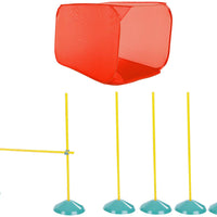 Juego para principiantes de agilidad Zip Zoom para perros, de interior, con túnel, postes para zigzaguear, obstáculos de salto de altura por Outward Hound - BESTMASCOTA.COM