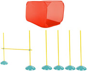Juego para principiantes de agilidad Zip Zoom para perros, de interior, con túnel, postes para zigzaguear, obstáculos de salto de altura por Outward Hound - BESTMASCOTA.COM