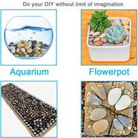 SACKORANGE 2 LB Acuario Gravel River Rock – grava decorativa pulida natural, pequeñas piedras decorativas, piedras de colores mixtos, para acuarios, paisajismo, rellenos de jarrón (32-oz) - BESTMASCOTA.COM