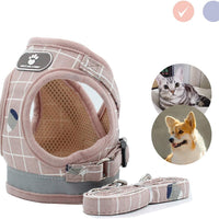 Vetoo Arnés ajustable a prueba de escape, arnés de gatito reflectante y correa para caminar gato arnés universal para mascotas para gatos - BESTMASCOTA.COM
