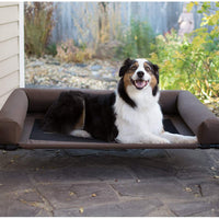 K&H Pet Products Bolster - Cuna para mascotas (tamaño grande, chocolate/malla) - BESTMASCOTA.COM