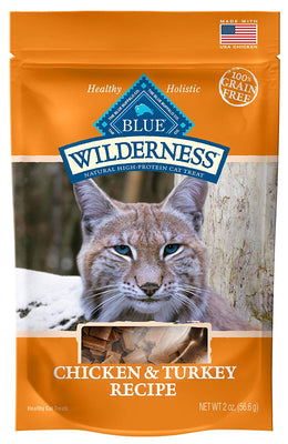 Blue Buffalo Wilderness Chicken & Turkey Grain Free Cat Treats - BESTMASCOTA.COM