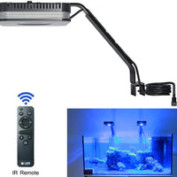 Luz LED de acuario para agua salada, agua dulce, tanque plantado, abrazadera de luces para arrecife de coral, tanque de peces, con cuello de cisne - BESTMASCOTA.COM