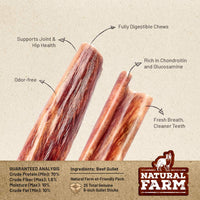 Natural Farm - Paquete de 25 paquetes de golosinas de carne de vacuno natural para perros, criados en granja, sin granos, sin olor, totalmente digeribles - BESTMASCOTA.COM