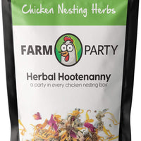 Farm Party - Herbal Hootenanny Nesting Herbs for Chickens (8 Ounces) Keeps Chicken Nesting Boxes Smelling Fresh Using Our All Natural Nesting Box Blend While Keeping Pests Away from the Chicken Coop - BESTMASCOTA.COM