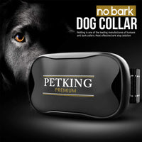 petking – eficaz anti corteza Collar de perro | Seguro & hummane no ladridos de dispositivo de control para detener tamaño pequeño, mediano y grande razas | Sin golpes spray o ayuda | Mejor 2018 anti-ladrido sonido y tecnología de vibración - BESTMASCOTA.COM