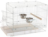 Jaula DE viaje para pájaros, 1305 blanco, 20 pulgadas por 12 1/2 pulgadas por 15 1/2 pulgadas de Prevue Hendryx - BESTMASCOTA.COM