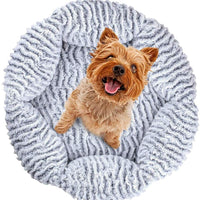 Esceneral Cama para mascotas para gatos y perros, tela suave de PV de calentamiento automático, cama para gatos de lino duradero y cama para perros pequeños - BESTMASCOTA.COM