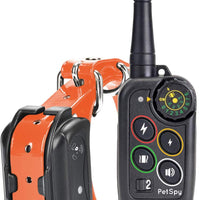 PetSpy Collar de choque Premium para entrenamiento de perros, con vibración, choque y pitido, recargable e impermeable, E-collar, El mejor entrenador a distancia - BESTMASCOTA.COM