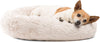 Best Friends by Sheri Lux Fur Donut Cuddler (varios tamaños) - Cama redonda para gatos y perros, alivio ortopédico, autocalentamiento y acogedor para un sueño mejorado, Prime, lavable a máquina, parte inferior resistente al agua - BESTMASCOTA.COM