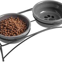 Y YHY Cuenco de cerámica para gatos, cuenco de comida o agua poco profundo y ancho, regalo para gato, plato para gato, 12 onzas - BESTMASCOTA.COM