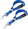 URPOWER Cinturón de seguridad para perro, 2 unidades, cinturón de seguridad ajustable para mascotas, cinturón de seguridad para vehículos, nailon, resistente, elástico y duradero, cinturón de asiento de coche para perros, gatos y mascotas - BESTMASCOTA.COM