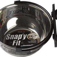 MidWest Homes for Pets Snap'y Fit - Cuenco para comida de acero inoxidable - BESTMASCOTA.COM