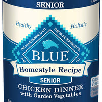 Blue Buffalo Homestyle Receta Natural Senior Humedecido Comida para Perro, Pollo 12.5-oz lata (Paquete de 12) - BESTMASCOTA.COM