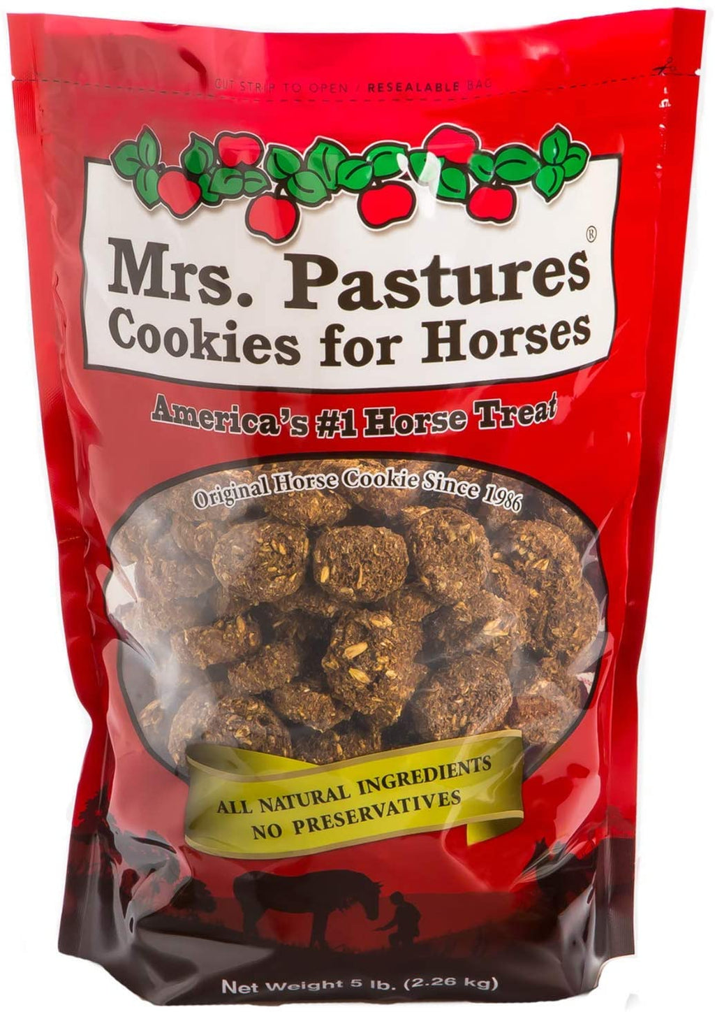 Mrs. Pastures Galletas y dulces de caballo – Premium All Natural Treats (5 libras) - BESTMASCOTA.COM