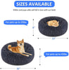 FOCUSPET Cama para perro o gato, cama para mascotas de piel sintética, redonda, cómoda, tamaño de 23 pulgadas y 30 pulgadas, cama ultra suave y calmante para perros y gatos, cama con cojín para dormir de auto calentamiento interior - BESTMASCOTA.COM