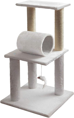 Cat Tree Condo Tower Post for Indoor Cats - Kitty House Furniture Trees and Towers for Climbing and Scratching - BESTMASCOTA.COM