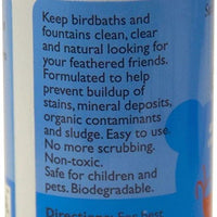 Bebedero Protector. La mejor Birdbath Cleaner Que Evitan las manchas y depósitos minerales. Todos los enzimas ayuda a mantener tu birdbaths como nuevo y es seguro para aves 4oz. naturales. - BESTMASCOTA.COM