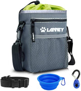 Bolsa de entrenamiento para perros pequeños a grandes, bolsa de entrenamiento para perros pequeños y grandes, bolsa de regalo para bocadillos para entrenamiento de recompensa, caminar, clip de metal, cinturón de cintura, correa de hombro, dispensador de b - BESTMASCOTA.COM