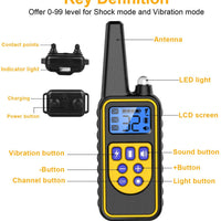 TeqHome Shock Collar for Dogs, 2020 Newest Dog Training Collar, Rechargeable Dog Shock Collar with Remote 2600Ft, 3 Modes Beep Vibration and Shock Waterproof Bark Collar for Small Medium Large Dogs - BESTMASCOTA.COM