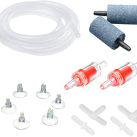 Pawfly7-13 pies Airline Tubing Standard Aquarium bomba de aire accesorios con piedras de aire, válvulas de verificación, ventosas y conectores - BESTMASCOTA.COM