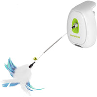 All for Paws Juguete interactivo con varita de plumas de gato, juguete con sensor de movimiento para gatos, modelos siempre activados y activados por movimiento - BESTMASCOTA.COM