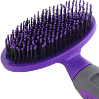 Hertzko Cepillo suave para mascotas para perros y gatos con pelo largo o corto – ideal para desenredar y quitar el pelo suelto o de cobertizo – ideal para cepillado diario y para piel sensible - BESTMASCOTA.COM