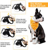QiMH Correa retráctil para perro, 360 ° sin enredos, resistente y reflectante de 16.0 ft con asa antideslizante para perros de tamaño mediano y grande de hasta 110 libras, freno de una mano, pausa y bloqueo - BESTMASCOTA.COM