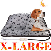 wangstar - Almohadilla de calor para mascotas, perros, gatos, en interiores, de seguridad, eléctrica, alfombrilla de calor para perro, impermeable, de acero a prueba de masticaciones - BESTMASCOTA.COM