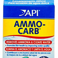 API AMMO-CARB Medios de filtración, doble acción, elimina el amoníaco tóxico para peces y filtra el agua para eliminar residuos orgánicos, colores y olores, uso cuando se inicia o mantiene un acuario - BESTMASCOTA.COM