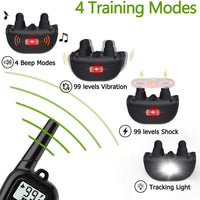 Willbest 2019 Collar de entrenamiento para perro actualizado, impermeable y recargable, rango de choque de 1650 pies con pitido, vibración, golpes, modos de luz de seguimiento - BESTMASCOTA.COM