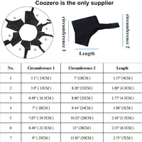 Perro Muzzles traje, 7pcs anti-biting ladridos bozales ajustable cubierta de boca de perro o pequeño, mediano y grande Extra perro por coozero - BESTMASCOTA.COM