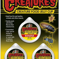 Zoo Med Creatures Creature Food Jelly Cup 3 Pack – (0.56 oz/16 g cada uno) – Pack de 3 - BESTMASCOTA.COM