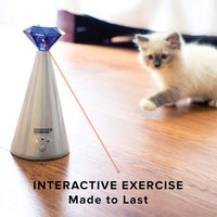 Friends Forever Interactive Cat Laser Toy - Puntero láser para gatos para entrenamiento automático giratorio, modo de 3 velocidades ajustable - BESTMASCOTA.COM