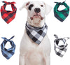 Odi Style Buffalo Bandana para perro, 4 unidades, pañuelos de algodón, pañuelos, pañuelos, baberos triangulares, accesorios para perros pequeños, medianos, grandes, cachorros, mascotas, negro y blanco, rojo, verde, azul y azul marino - BESTMASCOTA.COM