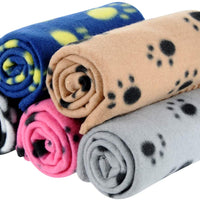 Lovely Pet Huellas de forro polar mantas para perros gatos animales - BESTMASCOTA.COM