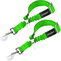 URPOWER Cinturón de seguridad para perro, 2 unidades, cinturón de seguridad ajustable para mascotas, cinturón de seguridad para vehículos, nailon, resistente, elástico y duradero, cinturón de asiento de coche para perros, gatos y mascotas - BESTMASCOTA.COM