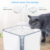 Nemobub Fuente de agua para mascotas, dispensador automático de agua para gatos, perro con ventana de agua, dispensador de agua para mascotas, súper silencioso dispensador de agua para gatos, perros, 2 modos de salida de agua, actualización de protección - BESTMASCOTA.COM