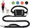 Correa para perro de LANNEY, manos libres, para correr, caminar, correr, entrenar senderismo, correa elástica retráctil para perros medianos a grandes, cinturón de cintura ajustable, costuras reflectantes, doble asa - BESTMASCOTA.COM