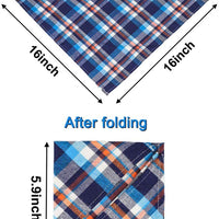 VIPITH Paquete de 8 pañuelos triangulares para perro, reversibles, a cuadros, para pintura, bufanda, lavable y ajustable, juego de pañuelos para perros, gatos, mascotas - BESTMASCOTA.COM