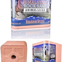 Lecho de sal del Himalaya comprimido para caballo, vaca, cabra, etc. Hecho de sal del Himalaya especialmente seleccionada de mayor calidad – Minerales distribuidos uniformemente – 100% puro y natural - BESTMASCOTA.COM