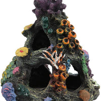 PINVNBY - Decoración de acuario de coral, resina para pecera, roca, montaña, cueva, adornos, Betta Fish House, para Betta, reposo, esconderse, jugar a la raza - BESTMASCOTA.COM